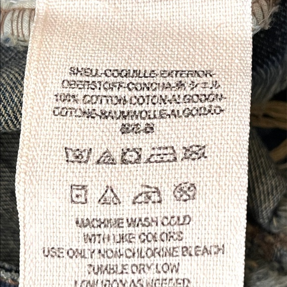 Free People Denim and Lace Distressed Jean shorts 28 - Picture 4 of 4